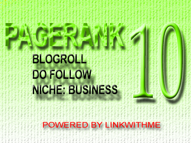 give you permanent homepage dofollow backlink from my PAGERANK 10 business blog