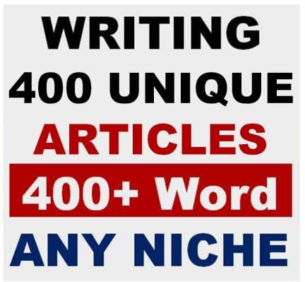 Generate 400 Unique and Fresh Articles 400+ word for Your Website