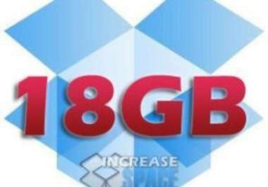 Give you 1 Brand New DropBox Account With 18GB of DropBox Storage Each one For DropBox Lifetime Usage