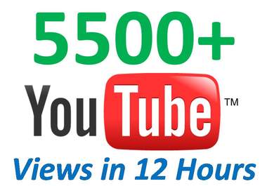 give You 5500+ Very Fast YouTube Views from USA With 100 Likes + 100 Favorites In Less Than 12 Hours