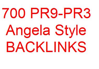 create 700+ PR9 to PR3 Angela style backlinks include EDU and GOV Backlinks