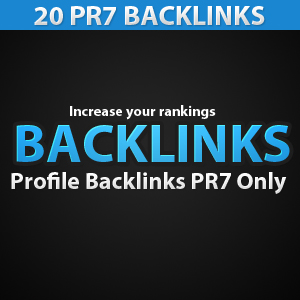 Create 20 PR7 Profile Backlinks + Pinging