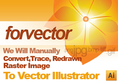 vectorized your LOGO raster image to VECTOR illustrator in 24hours