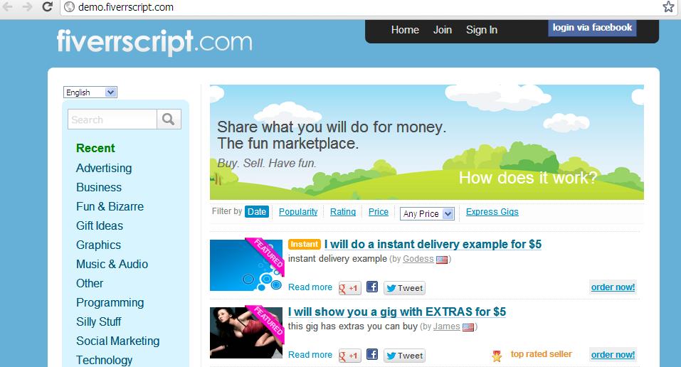 give YOU FiverrScript Modules and FREE Fiverr Script 3.6
