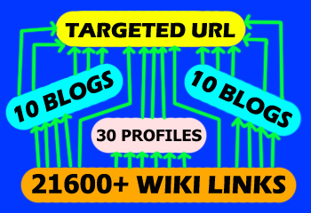 create 3 WAY LINKING to use 21600+ WIKILINK in Best Way with High PR3+ Blogs and PR4+ Profile Links