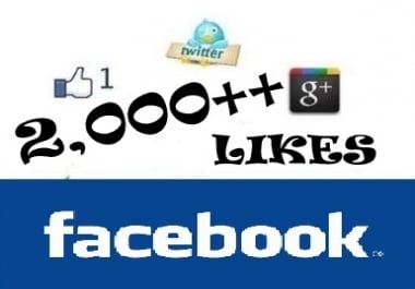 send 2000 ++ Facebook LIKES to your fanpage within 48 hours and tweet your message to 5000+ twitter followers