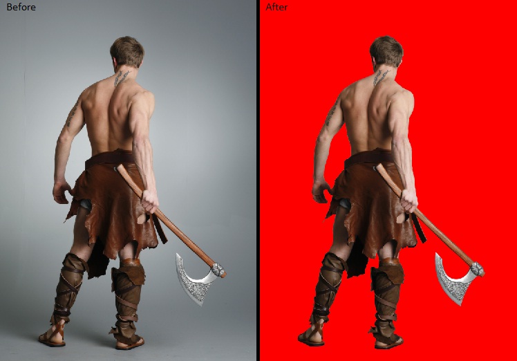 remove and replace 5 pictures background