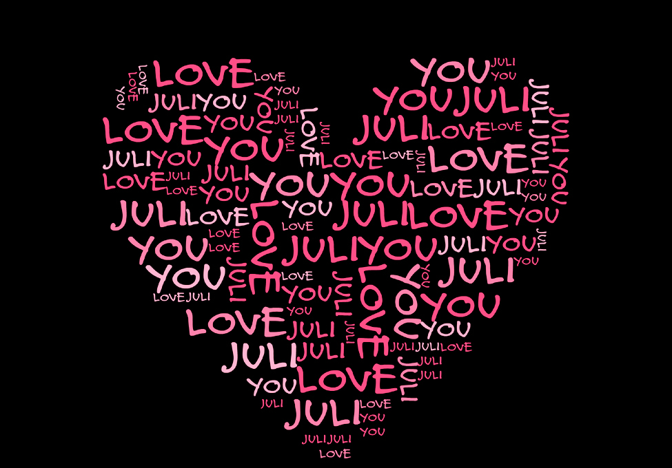 create text message in shape of heart or another symbol