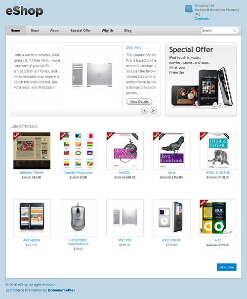 eShop WordPress Theme premium