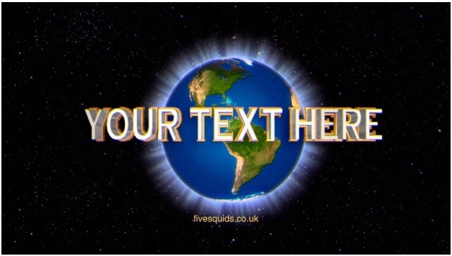 make you the well known Universal VIDEO_INTRO with your custom text