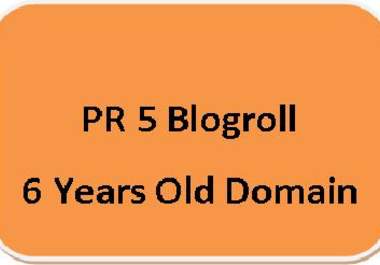 give you a PR5 Blogpost on 6 years old domain with 2 of your dofollow links