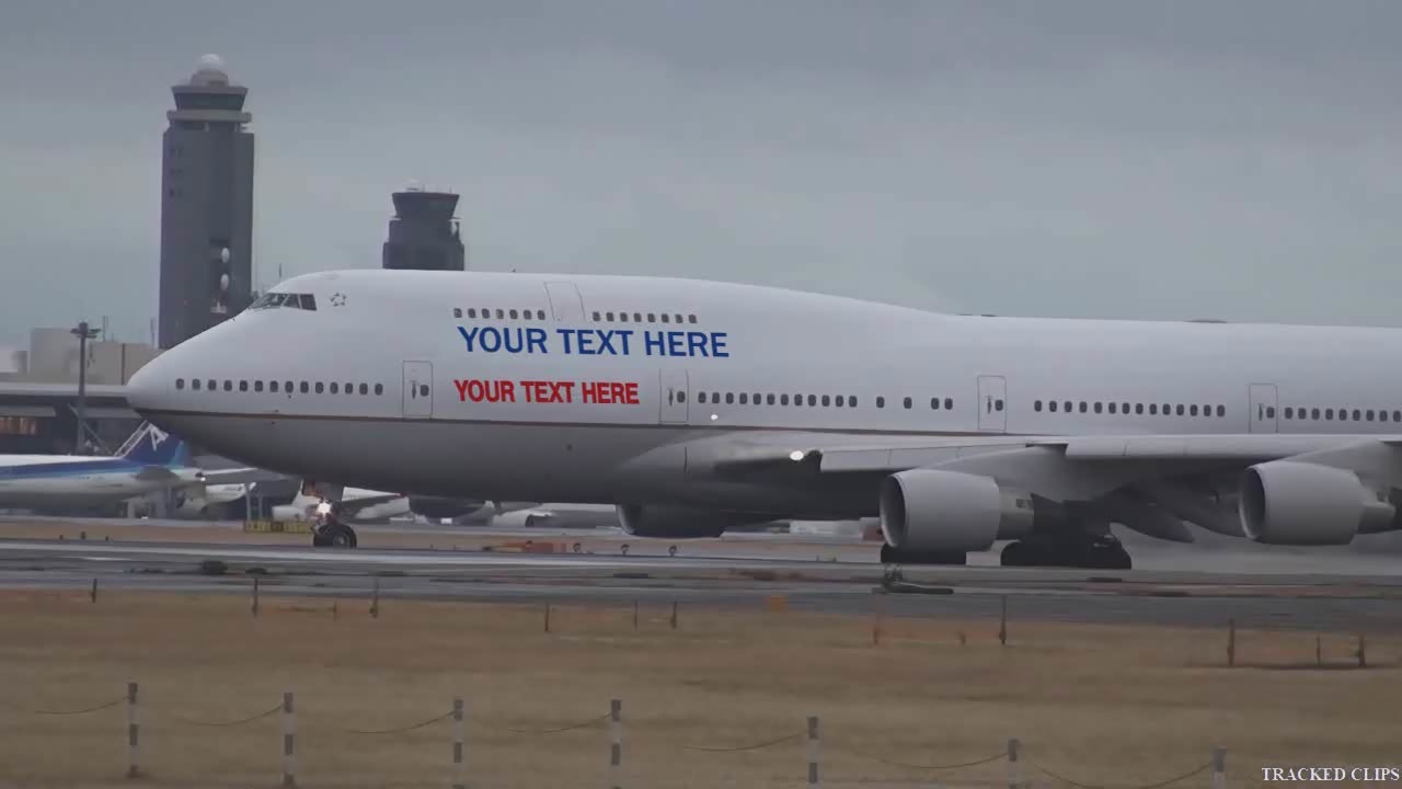 create a beautiful HD video of airplane and large ship with your message or logo to promote your product