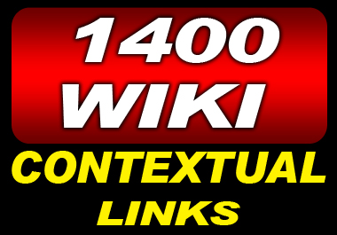 get you 1400 Plus WIKI Links From High Pr Root Domains And Edus To Deliver Search Engine Smashing Traffic To Your Website all unique domain