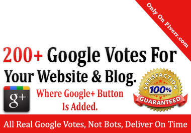 get you 200 google PLUS +1 one votes to seo fastest up your high rank on google