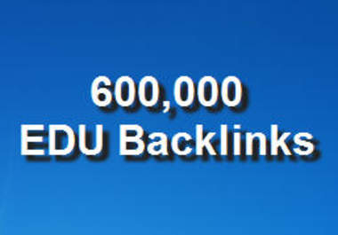 give you Updated more than 600,000 Edu backlinks Plus Bonus 10,000 more Edu and Gov back link urls