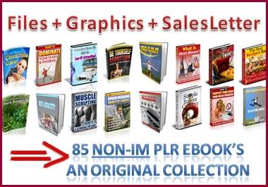 give you my private collection of 85 non internet marketing ebooks with full private label rights 