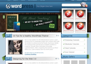 develop and design an attractive website or blog on wordpress for you