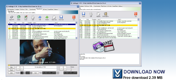 SubMagic is a tool to convert, edit, translate, synchonize or create movie subtitles