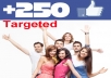 give you 250++ targeted ITALY,USA,UK,SPAIN,FRANCE,INDIA,GERMANY,ROMANIA,PAKISTAN,CANADA,TURKEY,VIETNAM,,ITALIANfacebook likes for your facebook fan