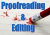 proofread or edit any 1,000-word article of any topic