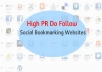 Bookmark Your Website Mannually to 200(PR3-PR8) Within 24hrs