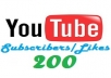 give Guaranteed 200+ VERIFIED Youtube Subscribers