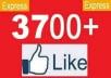 Give You 1000+ REAL Facebook Page Likes  Within 4-12 hours very Fast