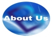 write an About us page for your website