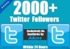 Add 3000+ [Staying] High Quality Real Looking Twitter Followers in 12hour