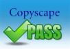 give you 30 Readable Articles That Passes Copyscape GUARANTEE