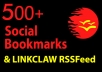 add your link to 500+ Social Bookmarks