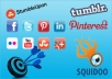 4 profiles On 4 Social Media site optimized & DESIGN