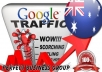 send 1000 visitors via Google.com.au by Keyword to your website
