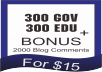 create 500 Edu and gov backlinks