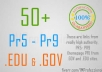 make 10 PR8 and 10 PR7 GOV and edu dofollow backlinks yes real gov and edu !!@@