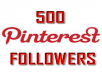 Provide ✔500 Pinterest Followers