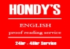 ARTICLE REVIEW & PROOF READING service with attention to ENGLISH GRAMMAR