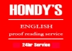 REVIEW & PROOF READ 200-500 words in ENGLISH 