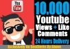 Give 10,000 Real Human Youtube View + 100 Like + 20 Comments To Your Video