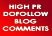 Manually 50 Blog Commenting High PR Dofollow Safe Penguin and Panda