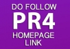 give you a PR4 Home Improvement Related DoFollow Homepage Link