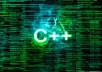 write a program for you in C and C++ for