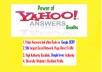 answer 10 Yahoo Answers Promoting your Website with Level 2 or Higher Profile!!!!!!