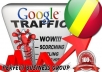 send 1000 visitors via Google.cg by Keyword to your website
