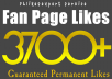 give you 3700+ PERMANENT Facebook Fanpage Likes within 4 hours