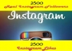 Provide 2500+ INSTAGRAM followers or 2500 Instagram likes to your Instagram Account Fast Delivery