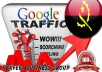 I send 1000 visitors via Google.co.ao Keyword to your website