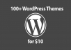 Send you 100+ of Wordpress Themes 