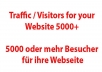 send you visitors to your website, more than 5000 users