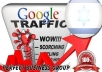 I send 1000 visitors via Google.co.il by Keyword to your website